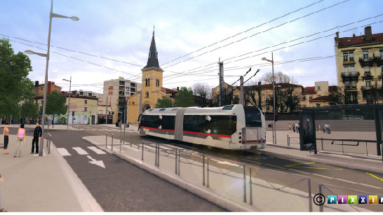 maquette 3D de bus 